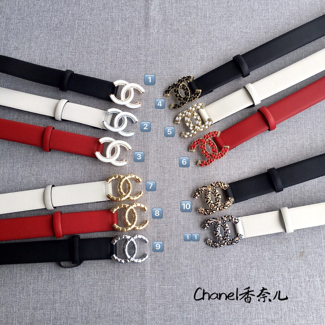 Chanel leather belt