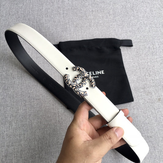 Chanel leather belt