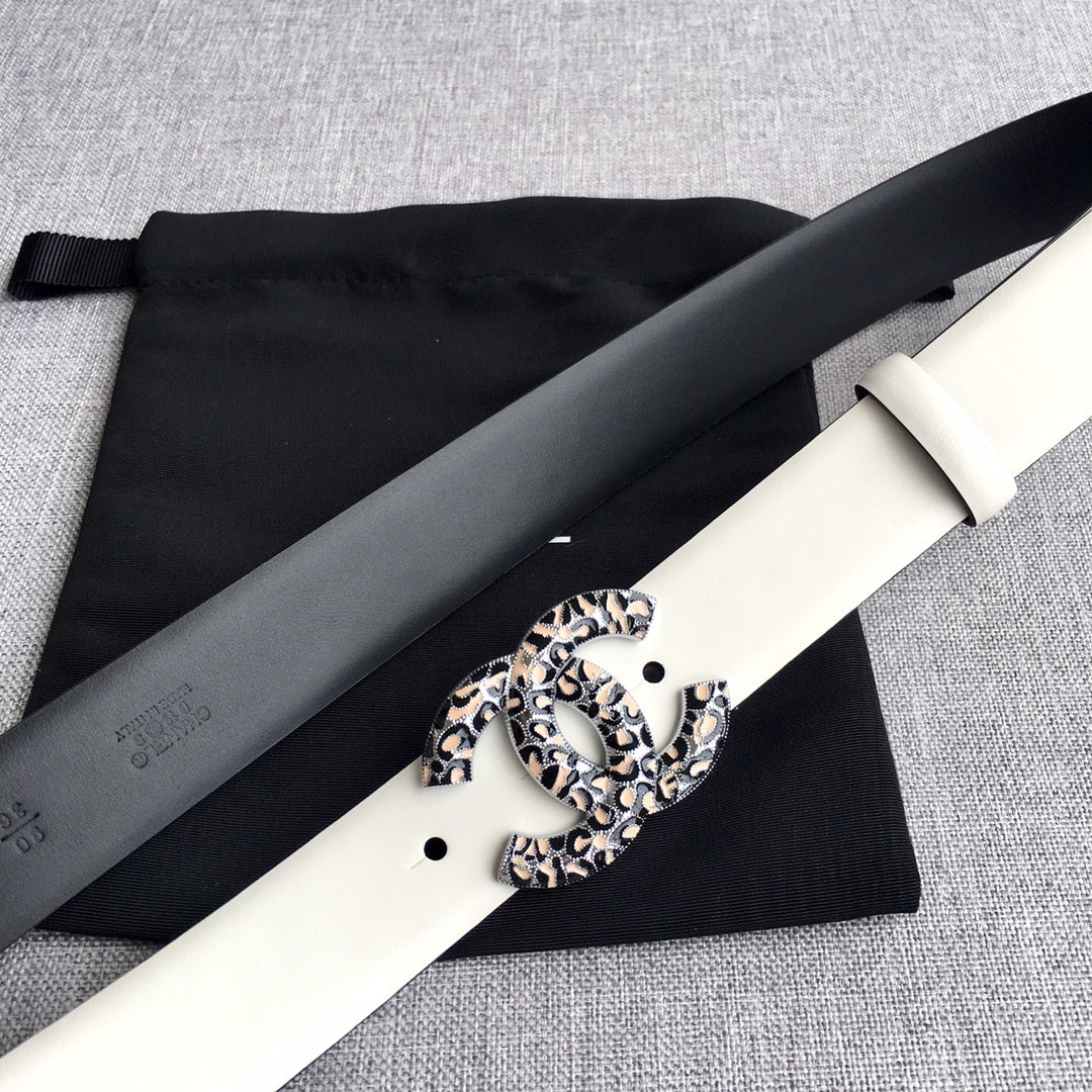 Chanel leather belt