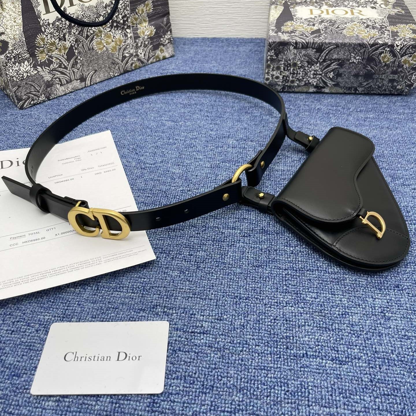 DIOR Dior leather belt