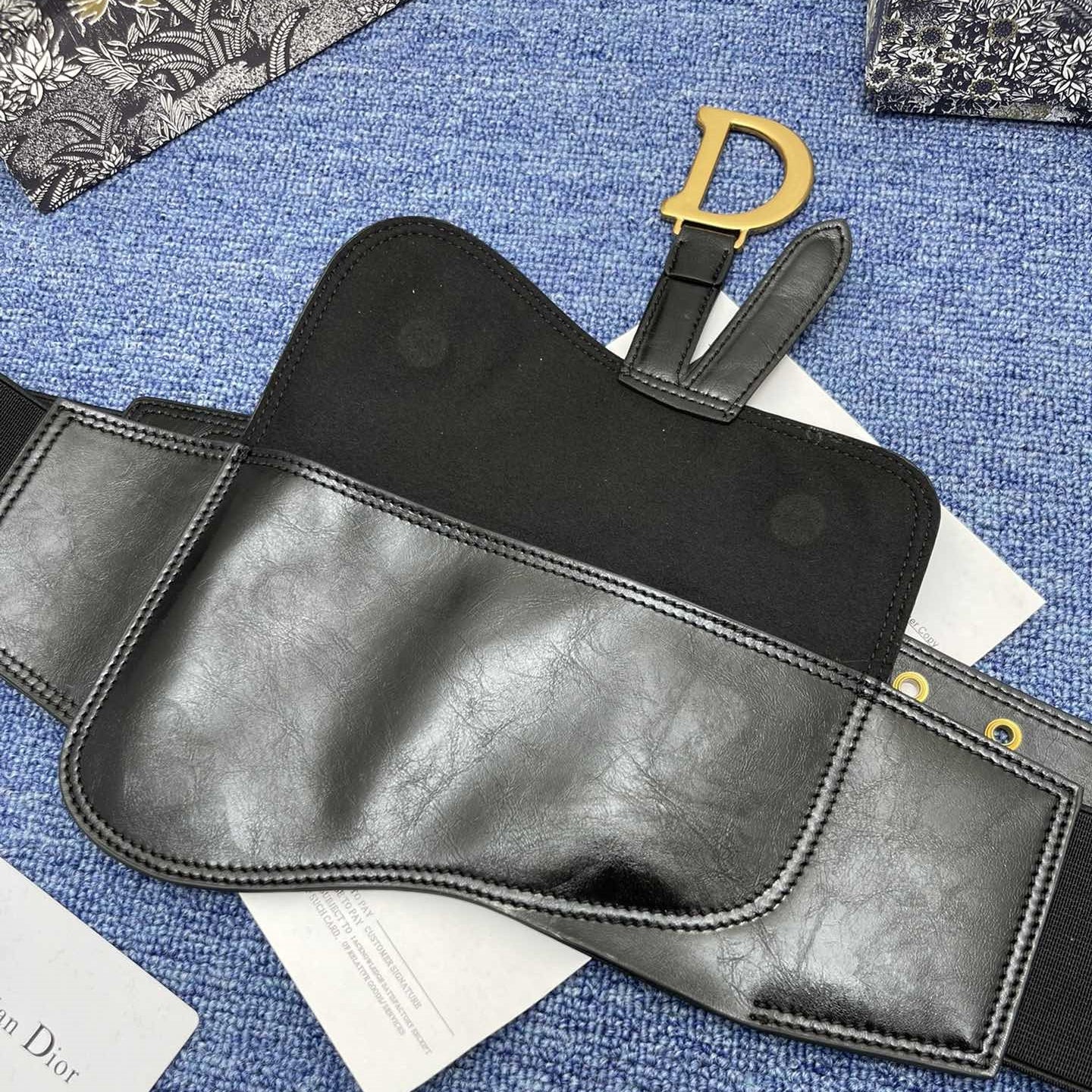 Dior leather belt