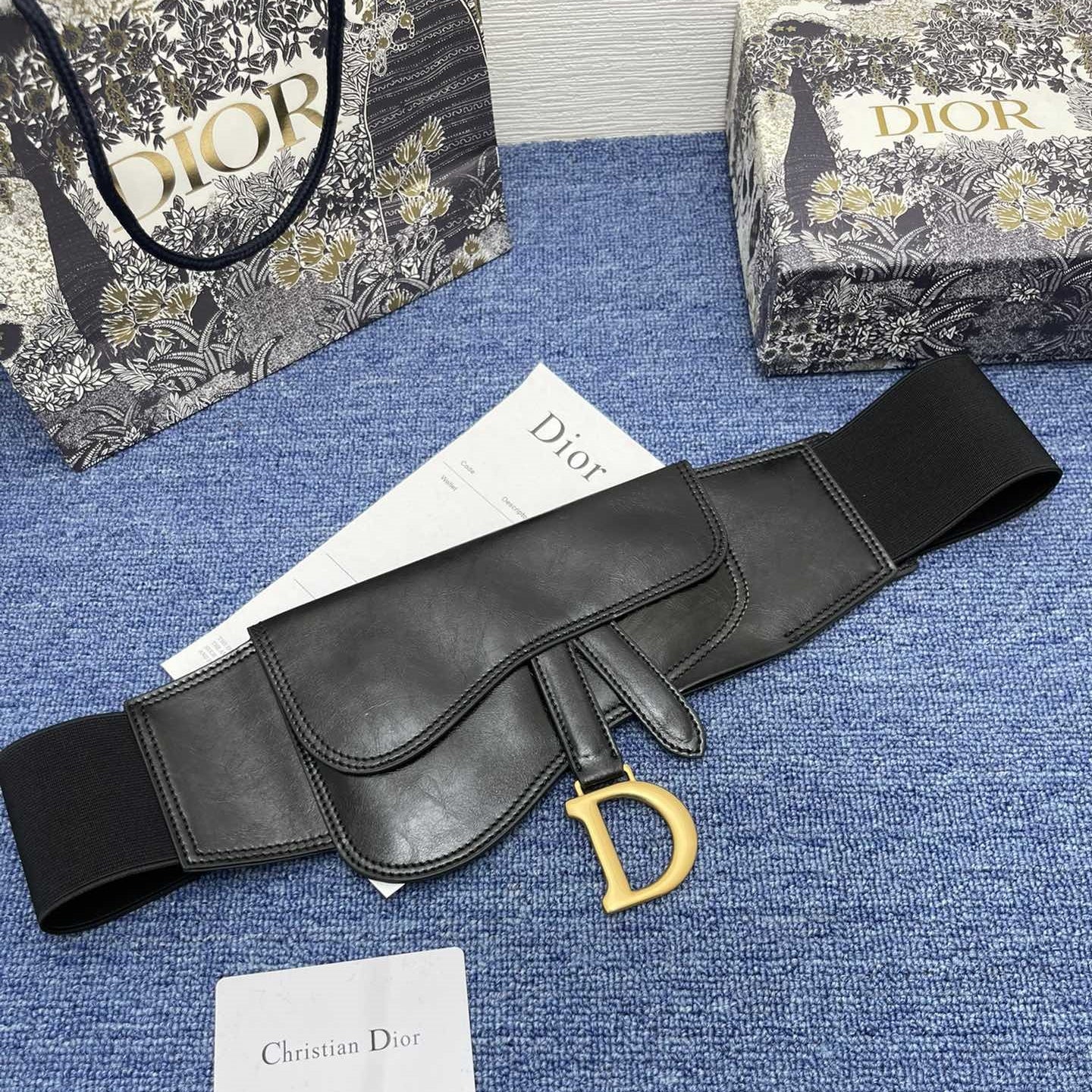 Dior leather belt