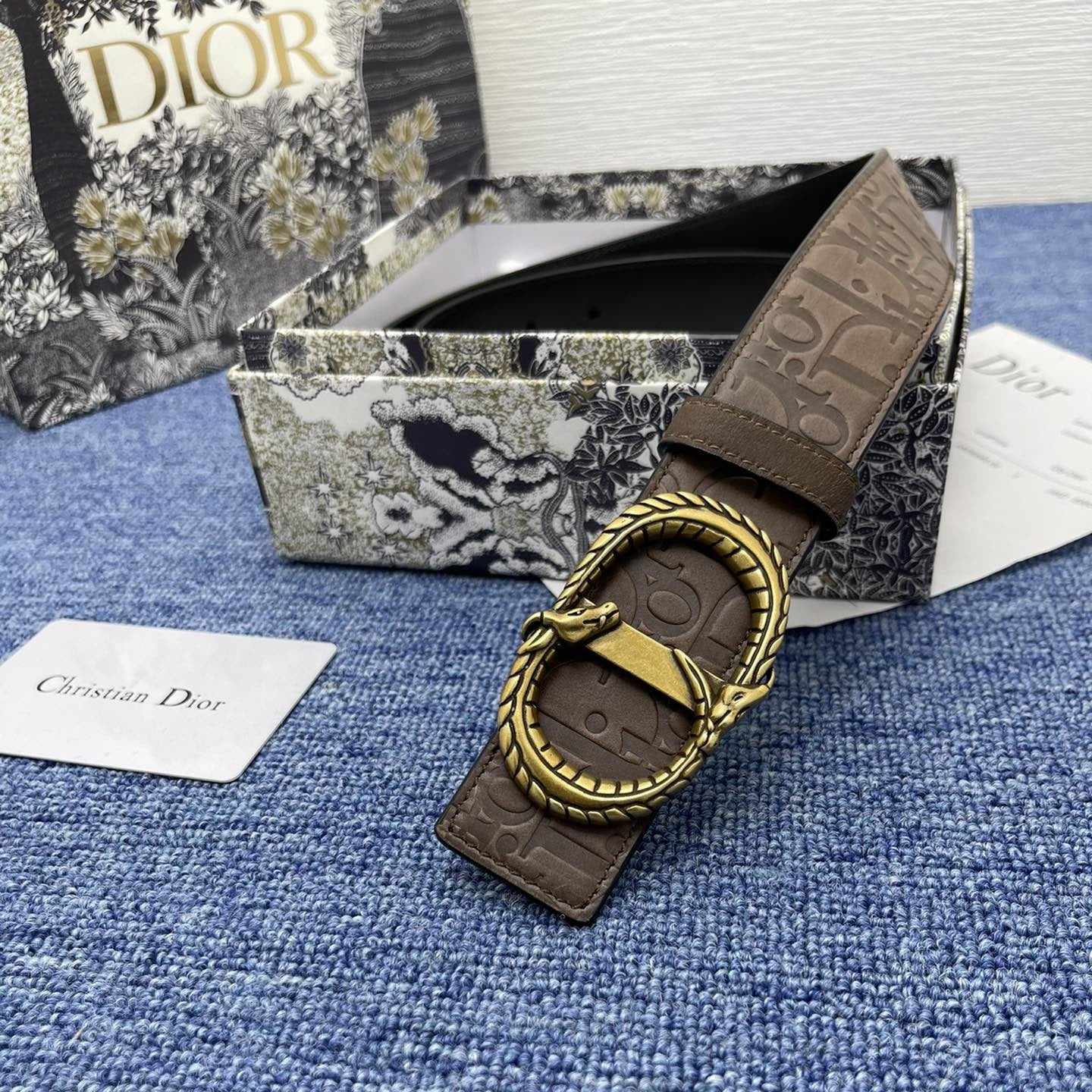 Dior leather belt