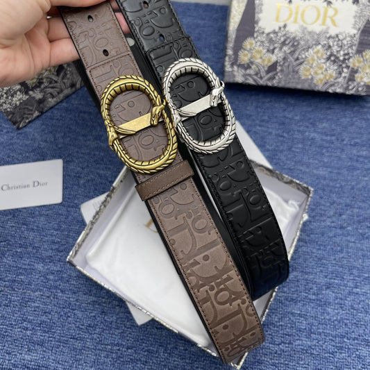 Dior leather belt