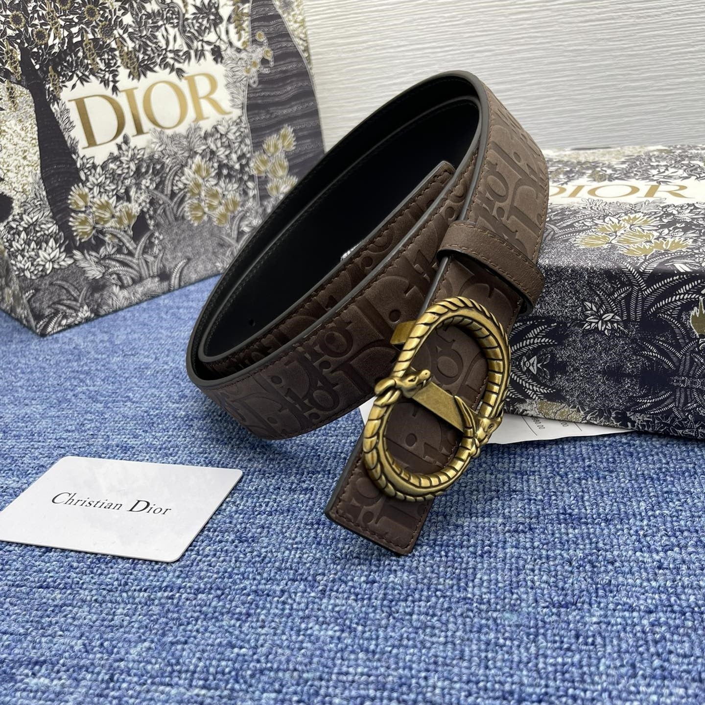 Dior leather belt