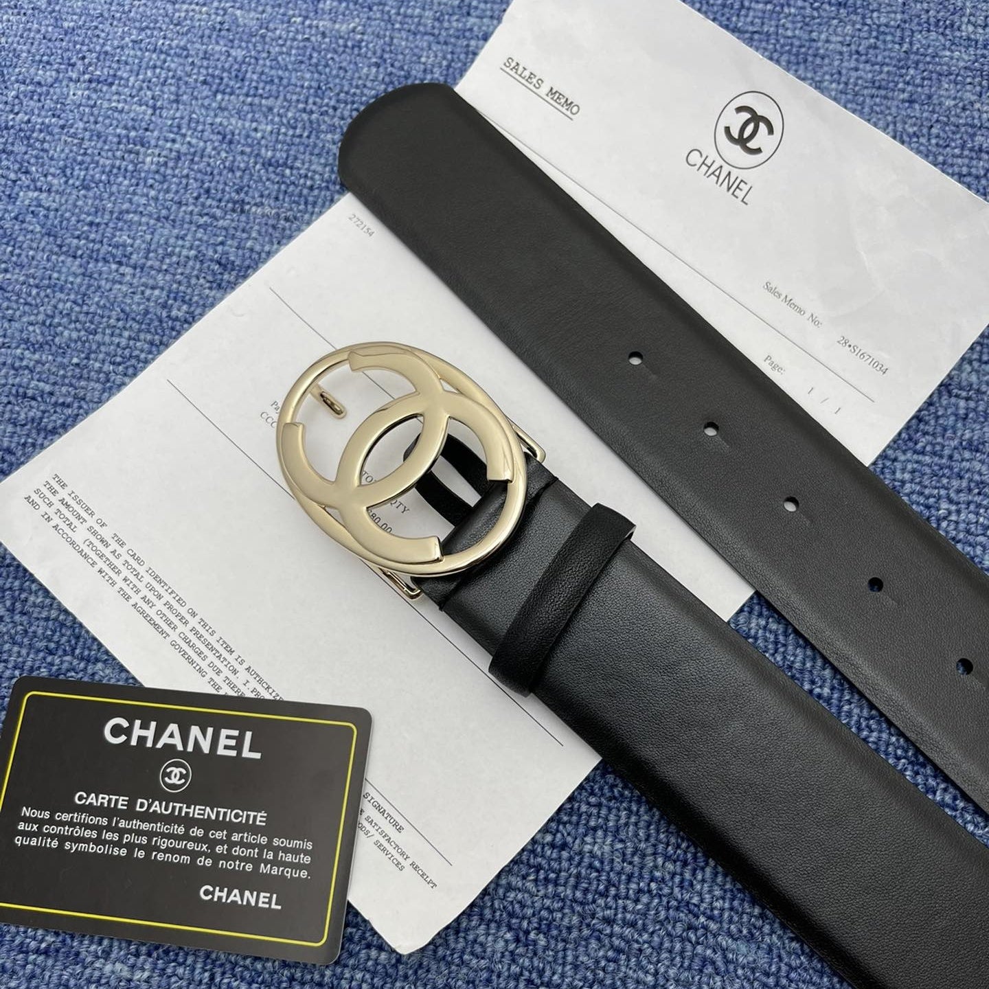 CHANEL Leather Belt
