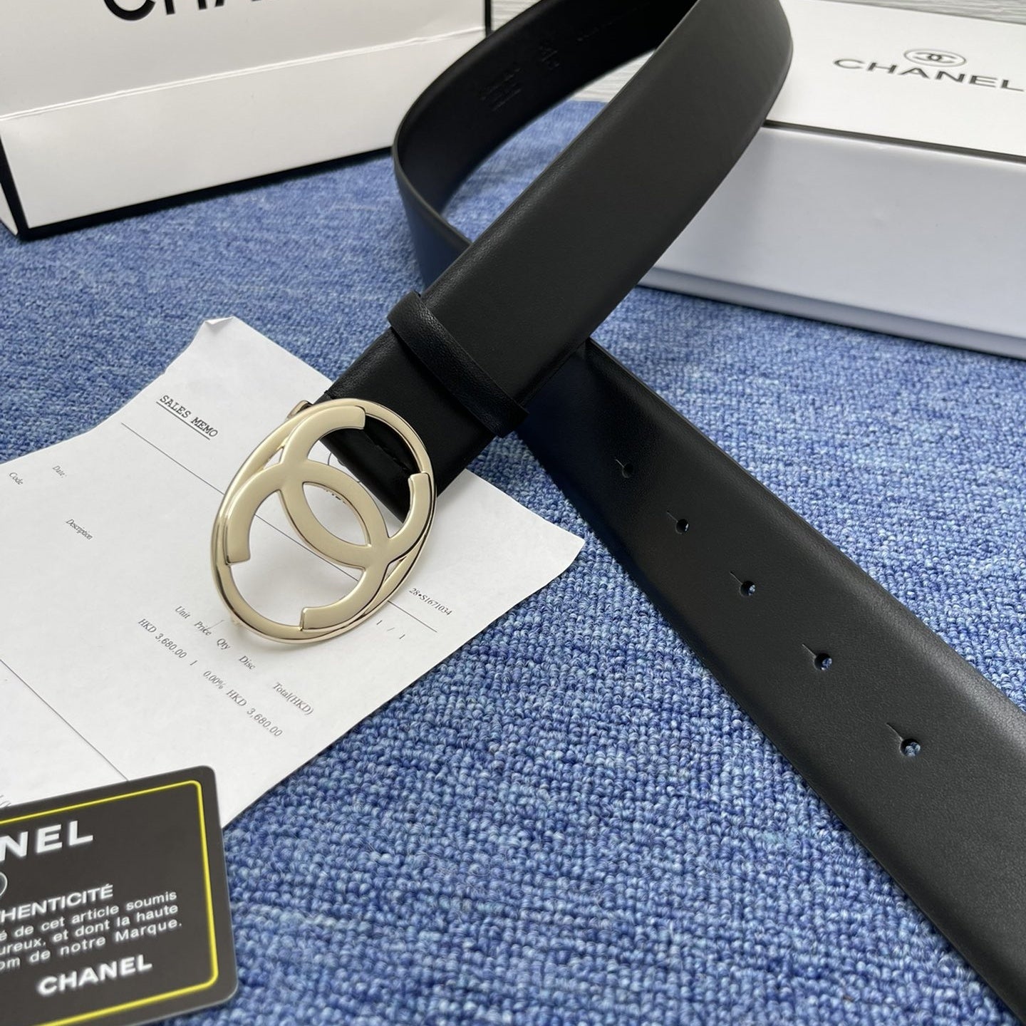 CHANEL Leather Belt