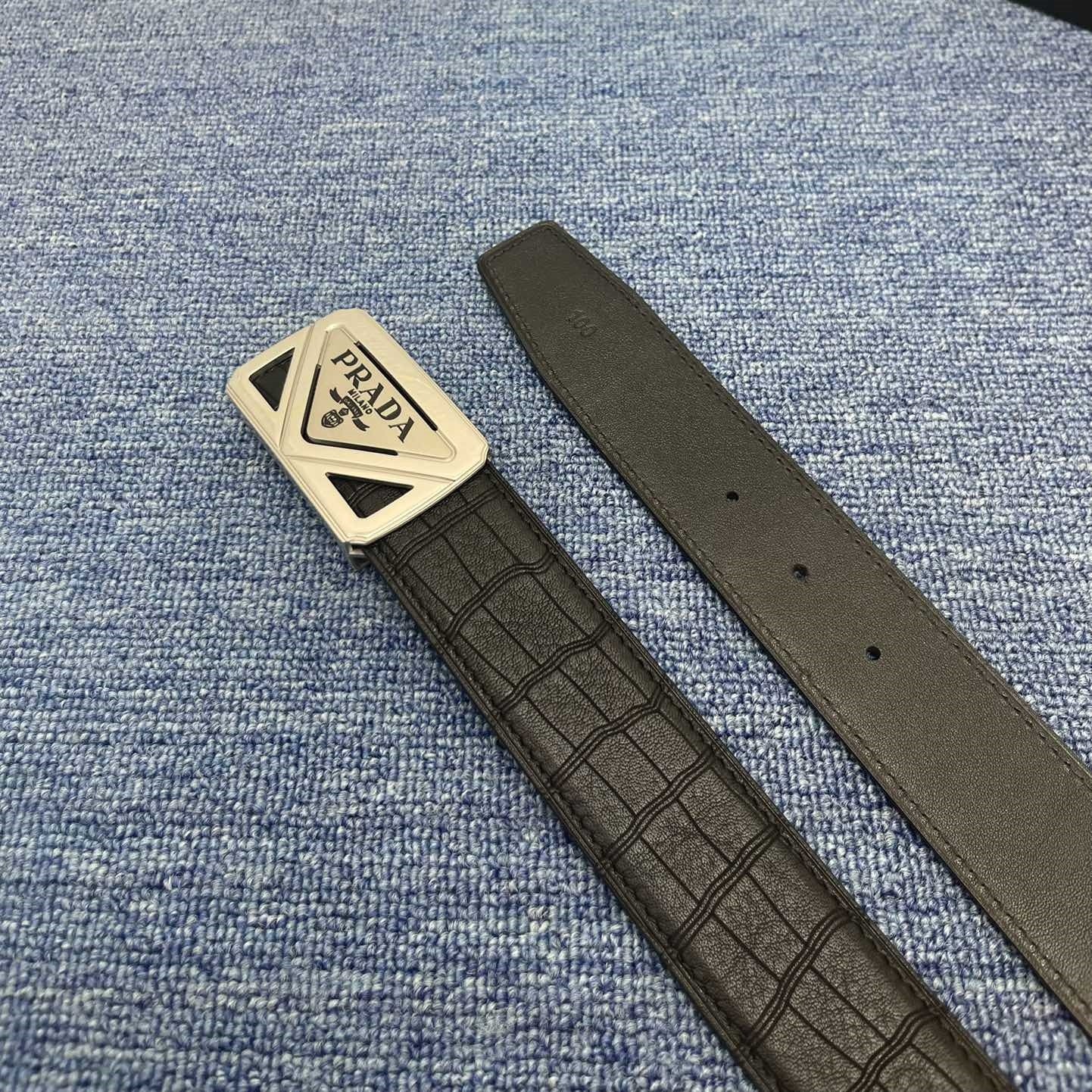Prada leather belt