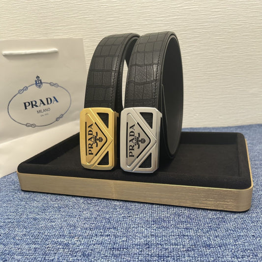 Prada leather belt
