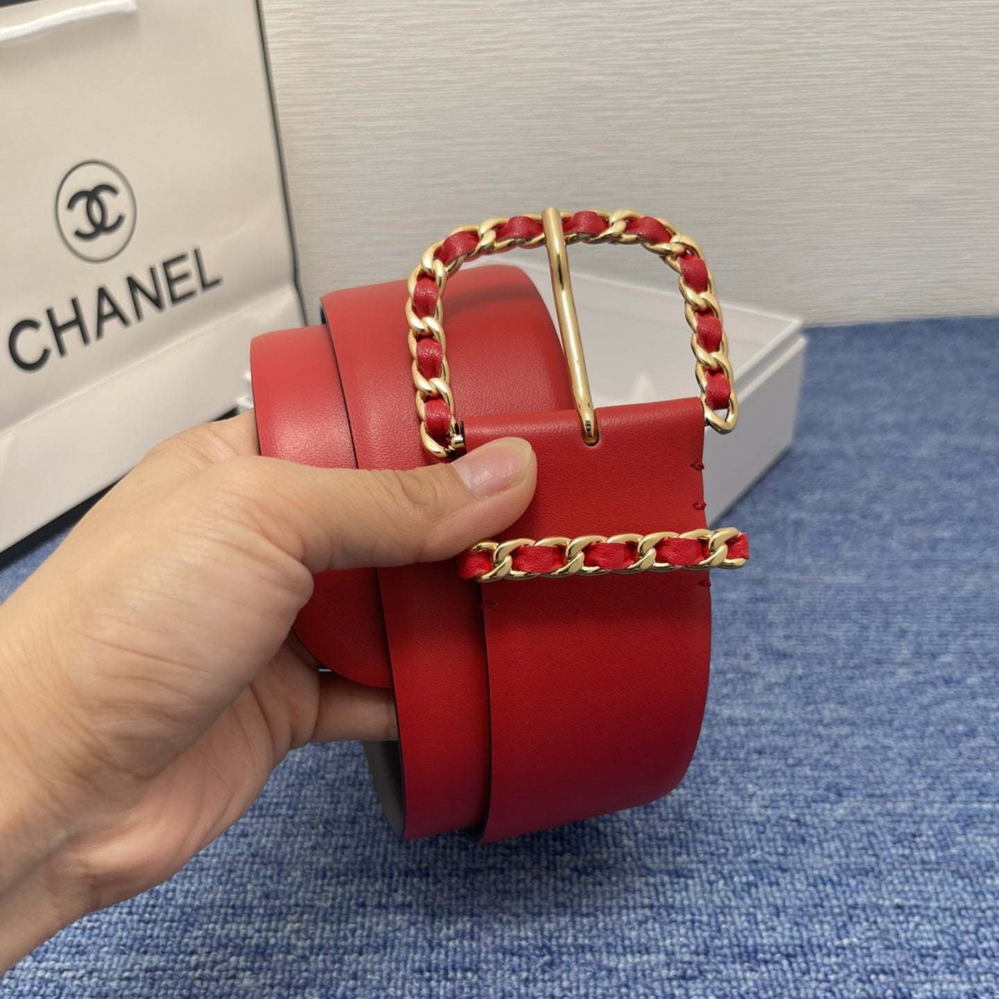 CHANEL Leather Belt