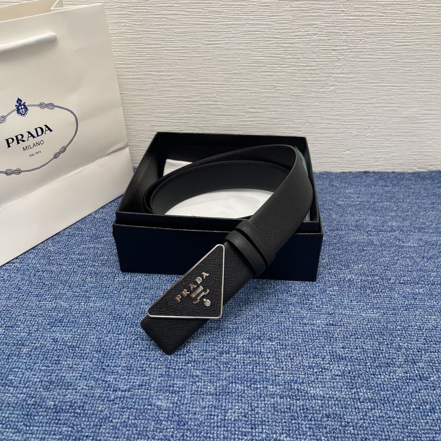 Prada leather belt