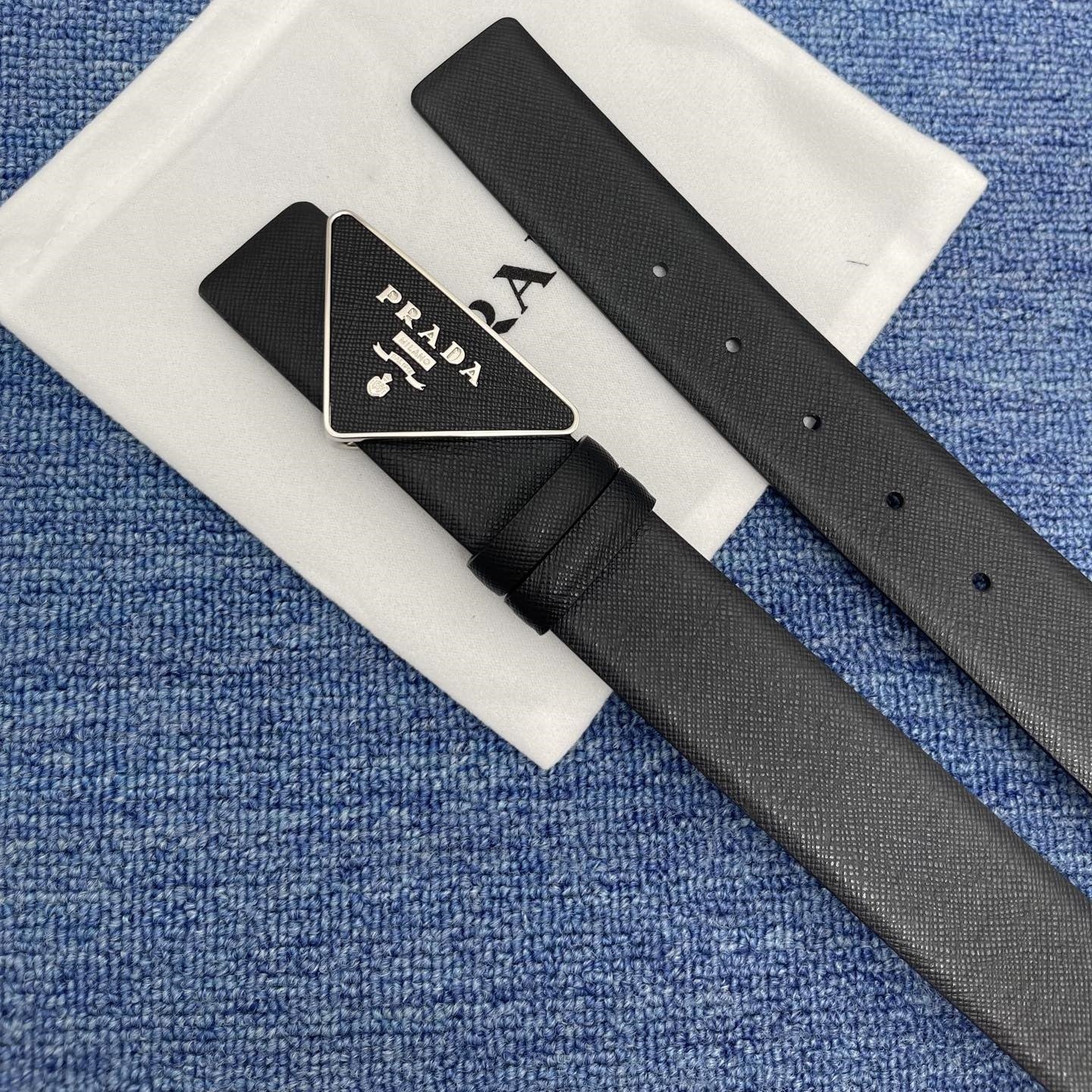 Prada leather belt