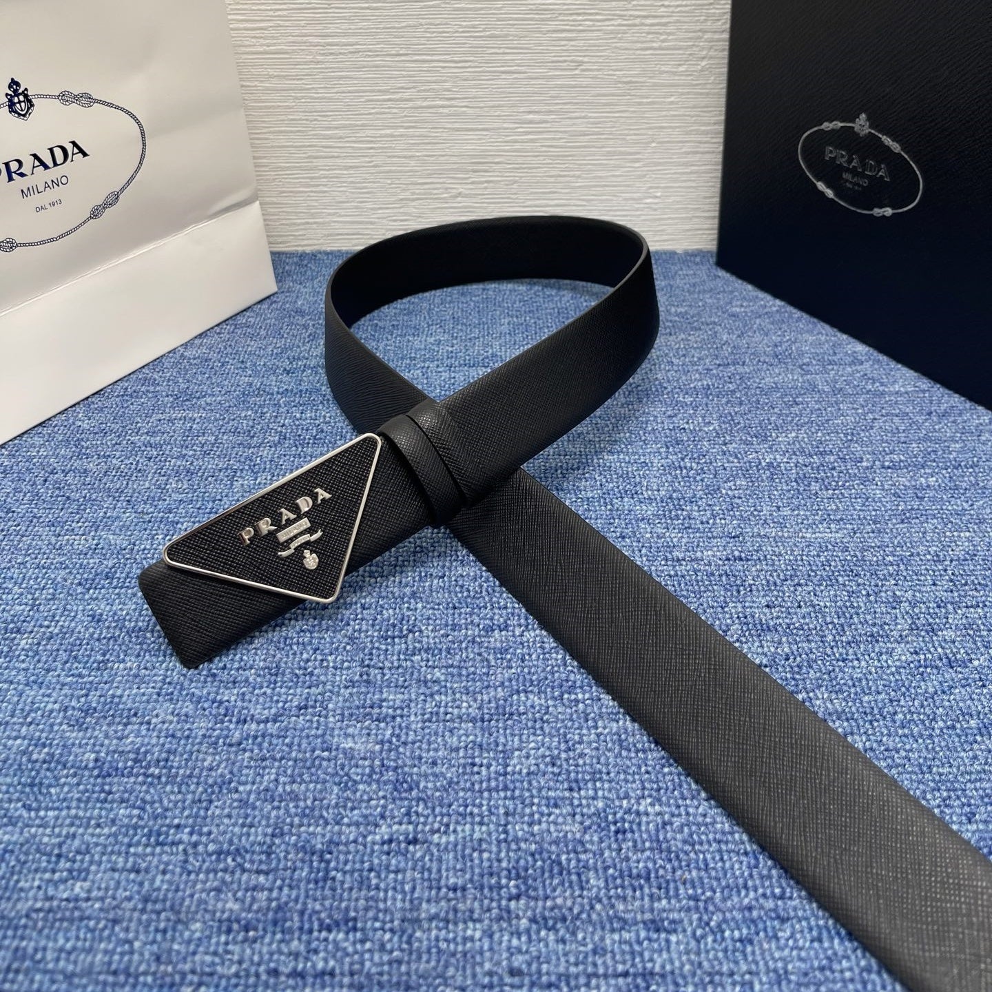 Prada leather belt