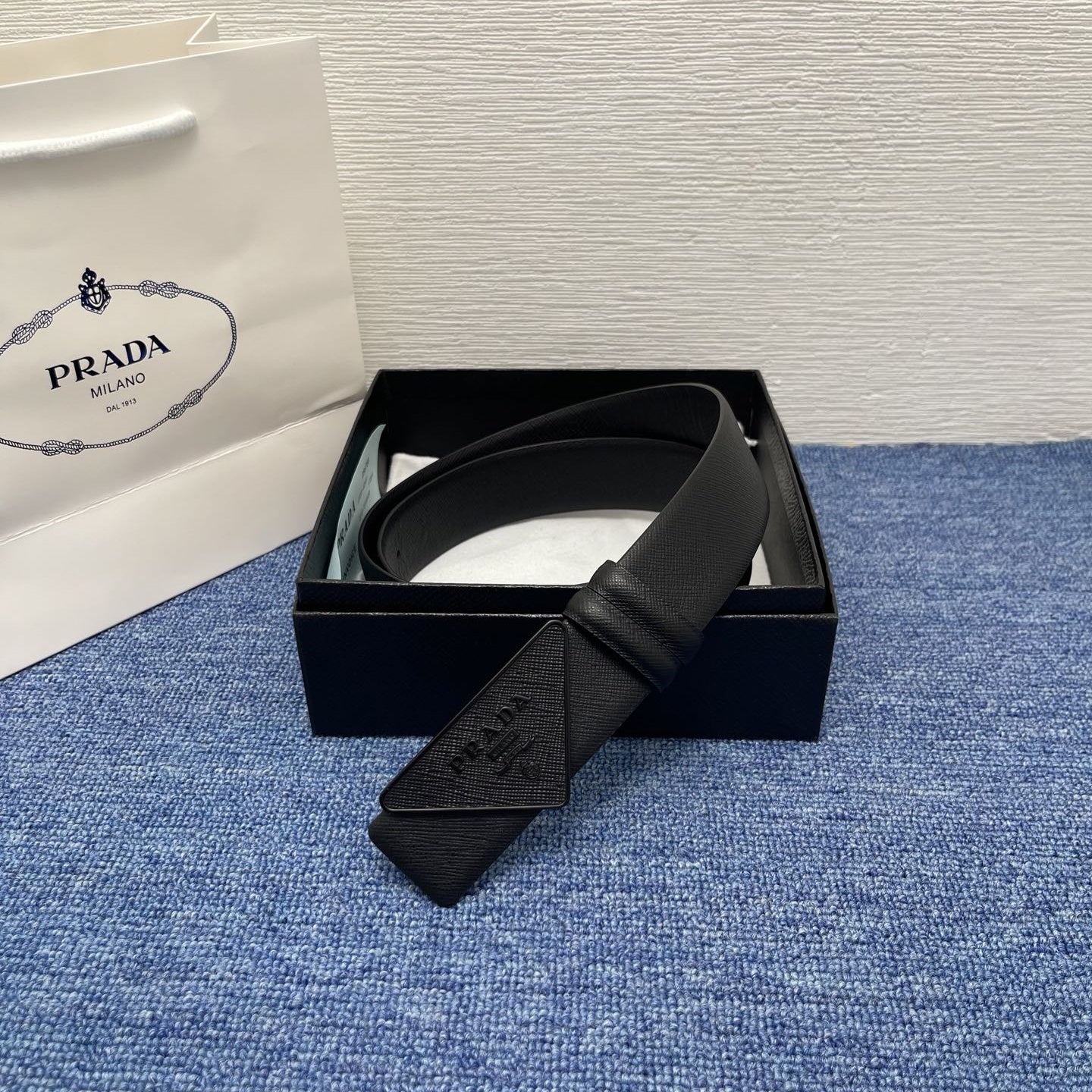Prada leather belt