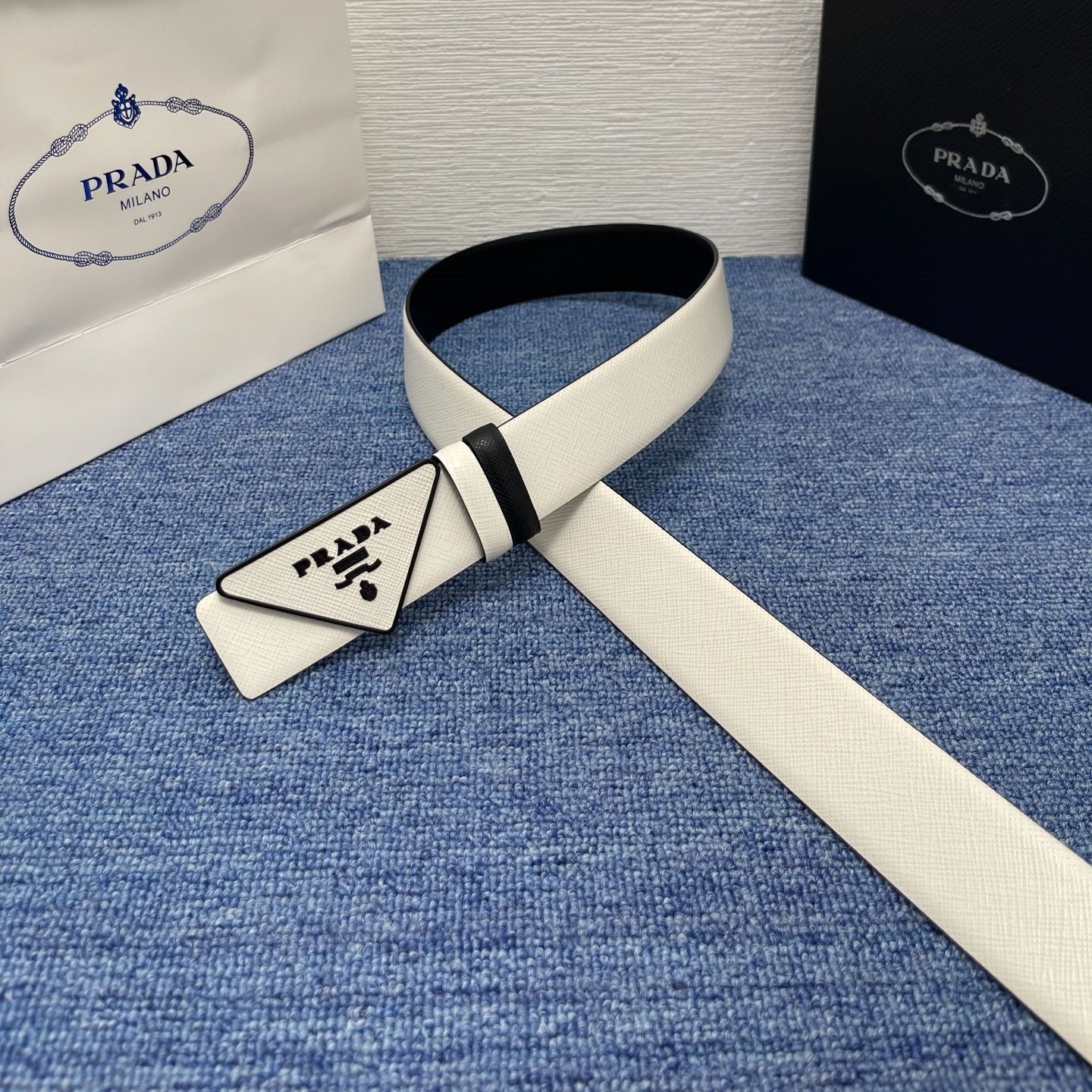 Prada leather belt