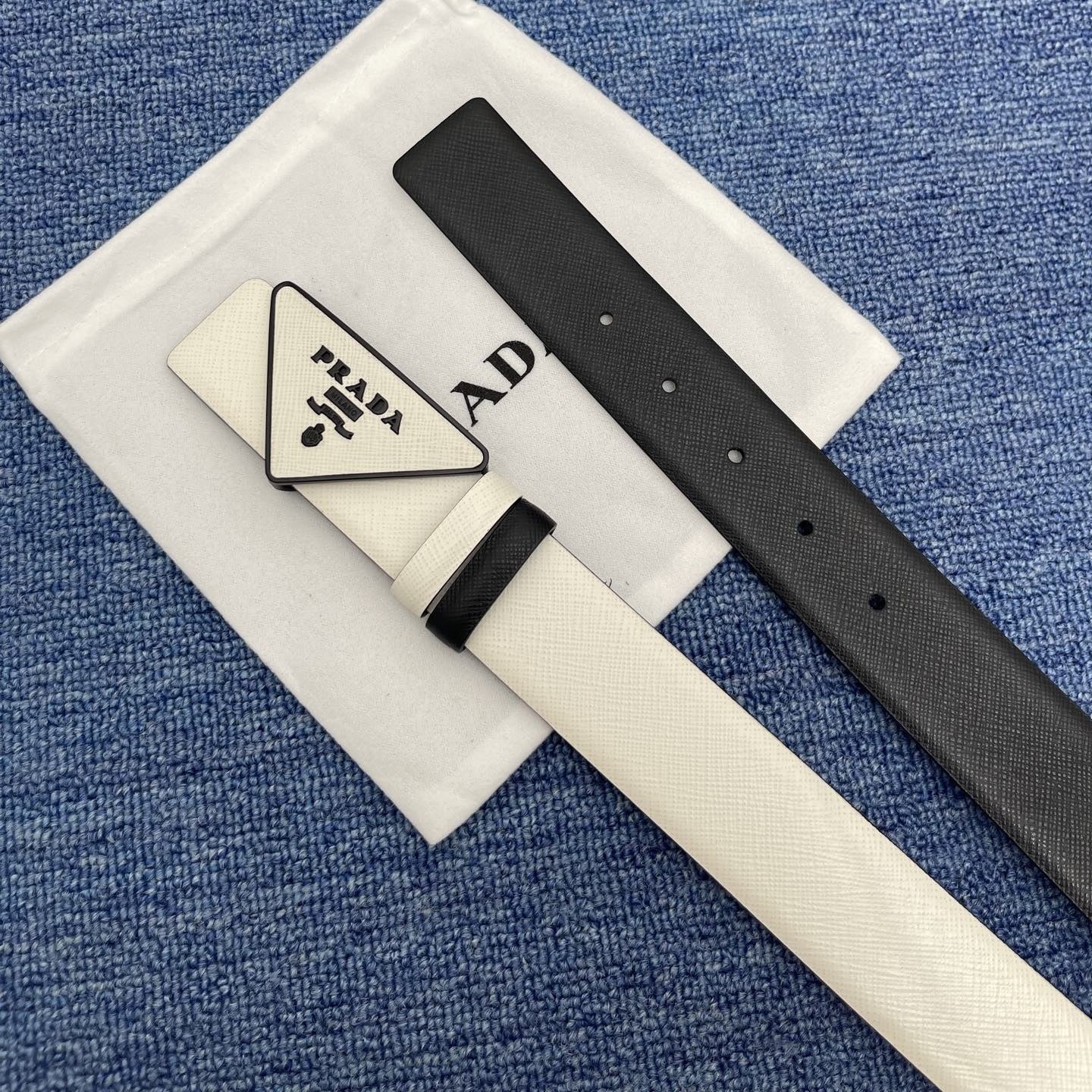 Prada leather belt