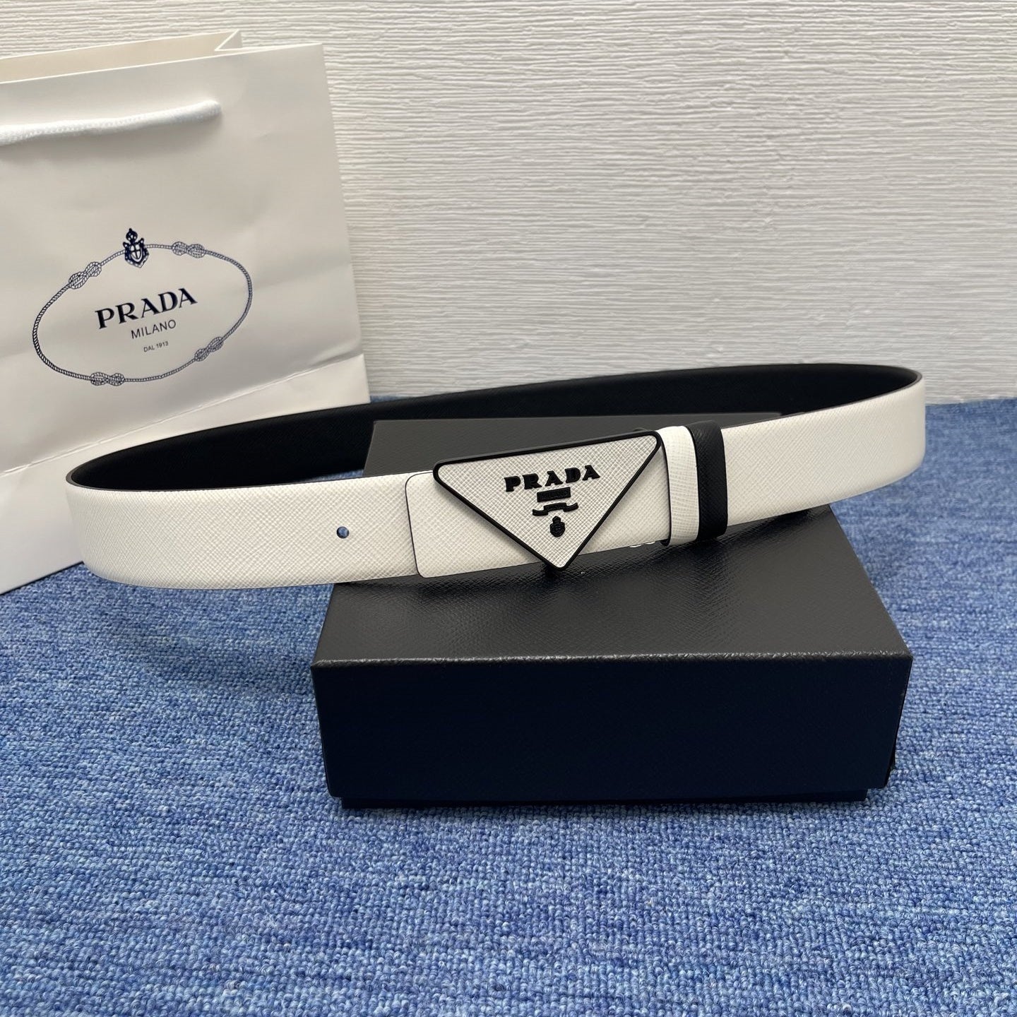 Prada leather belt