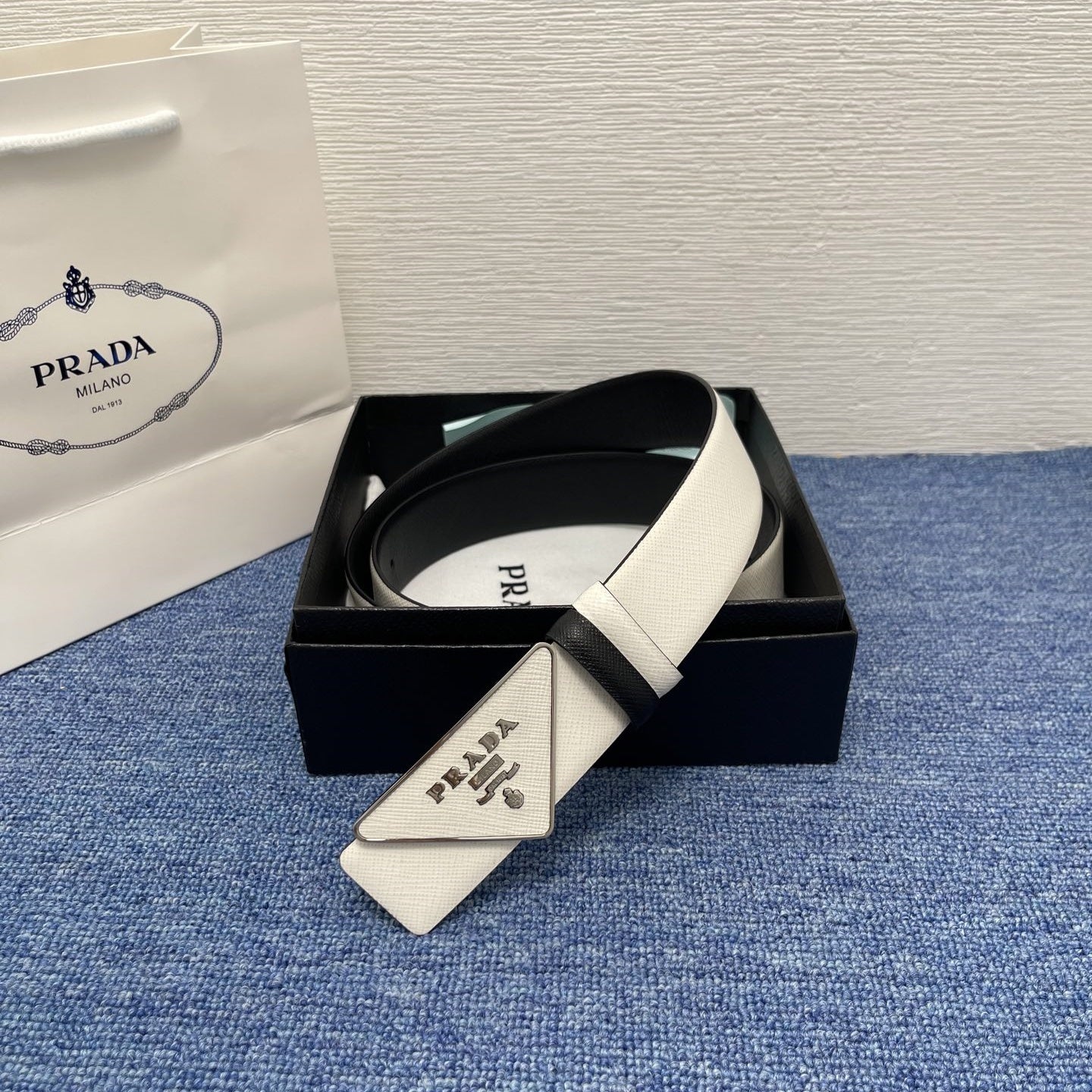 Prada leather belt