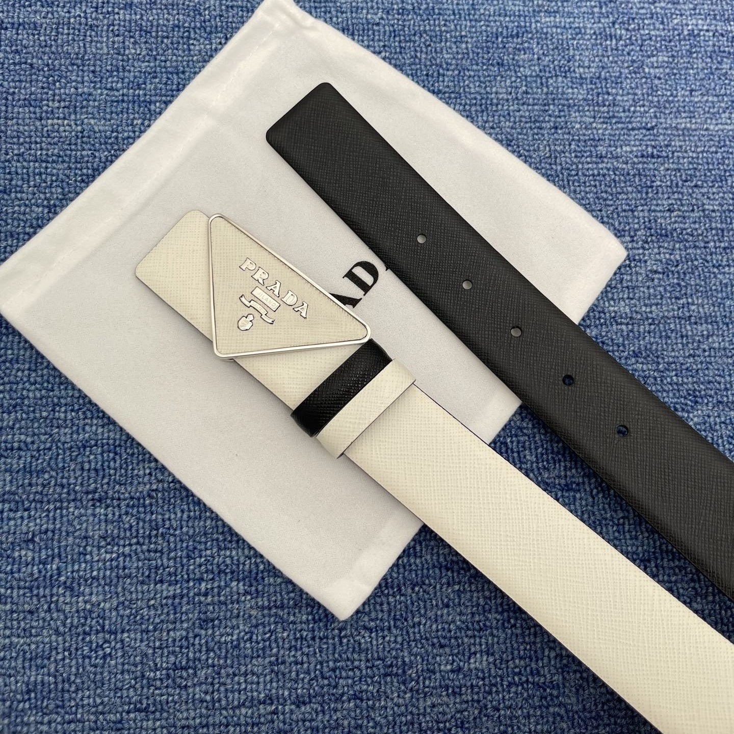 Prada leather belt