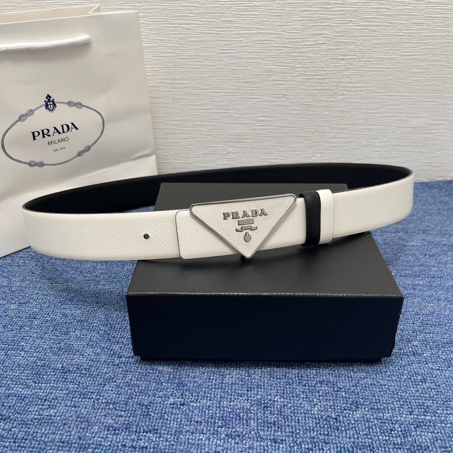 Prada leather belt