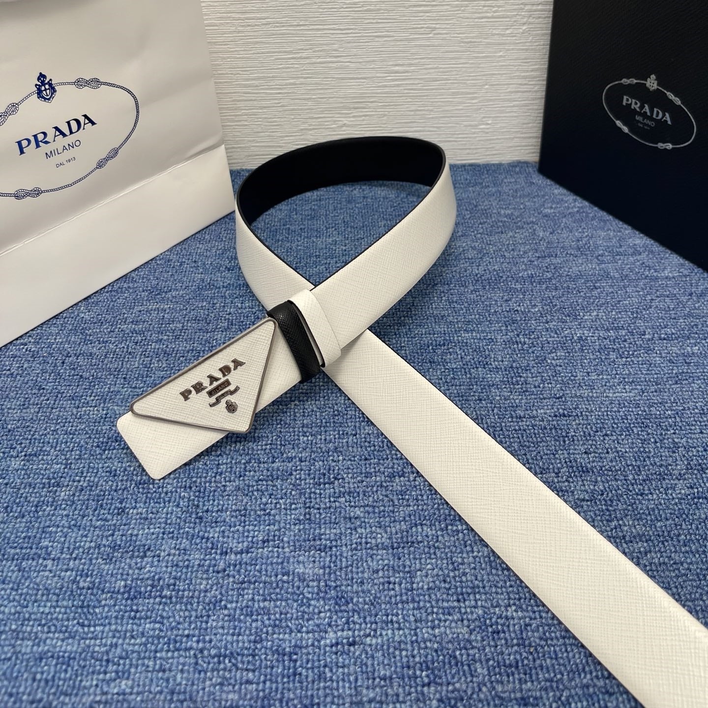 Prada leather belt