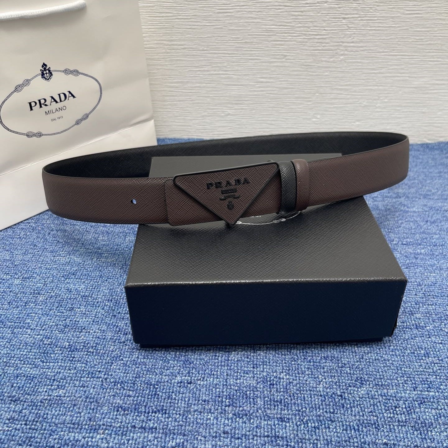 Prada leather belt