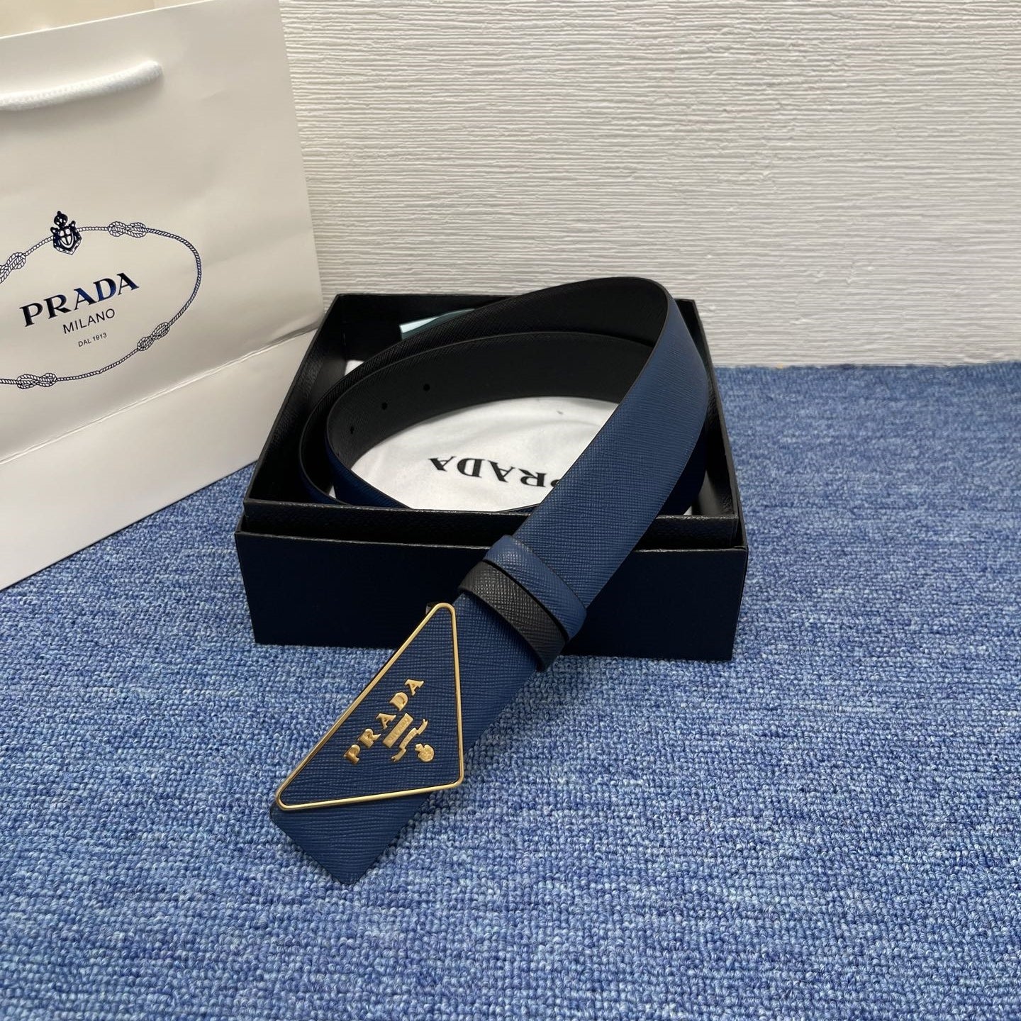 Prada leather belt