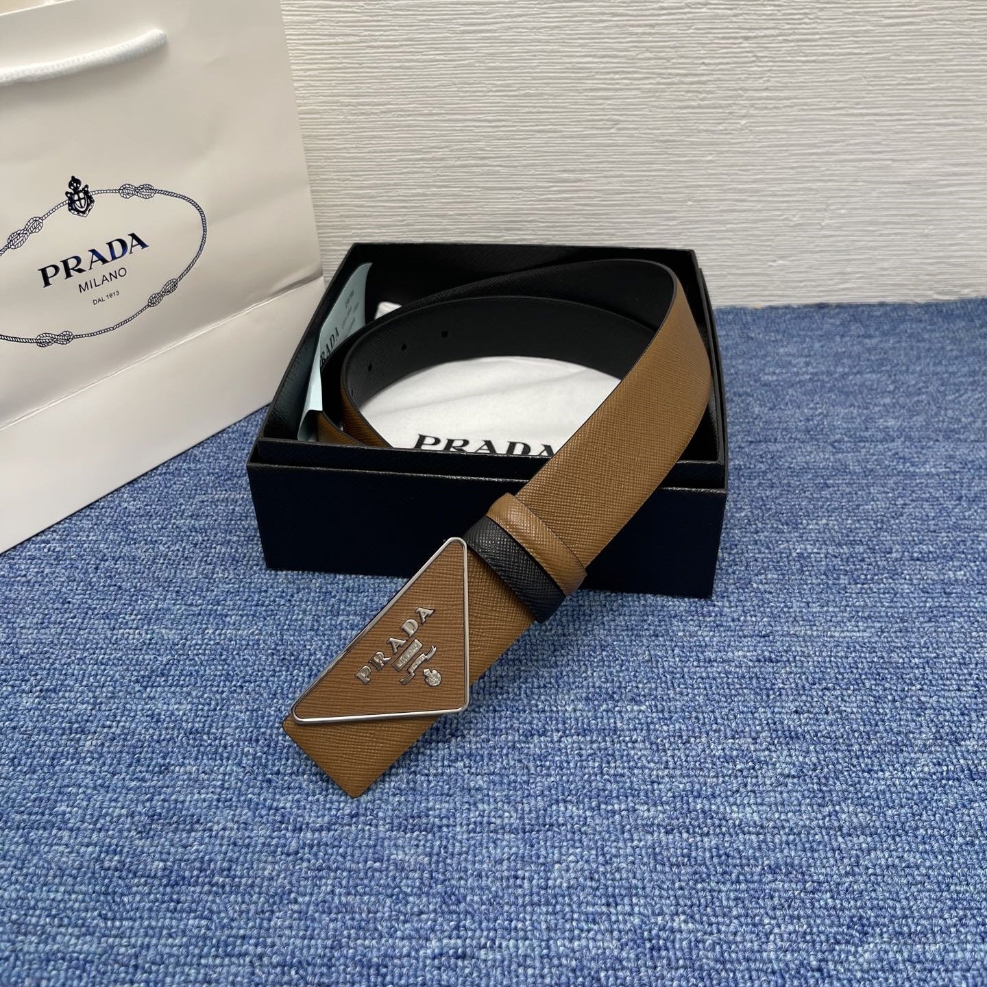 Prada leather belt