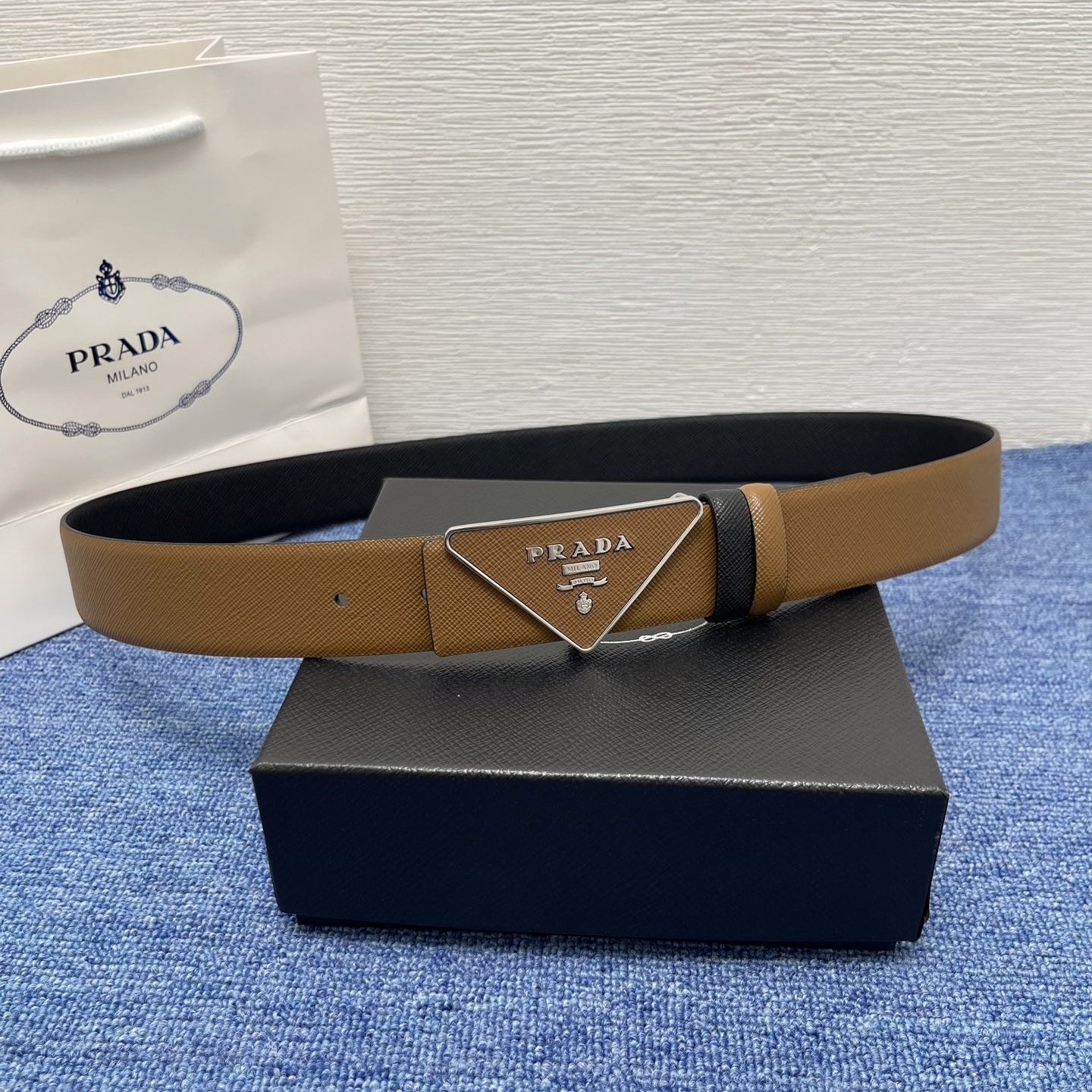 Prada leather belt