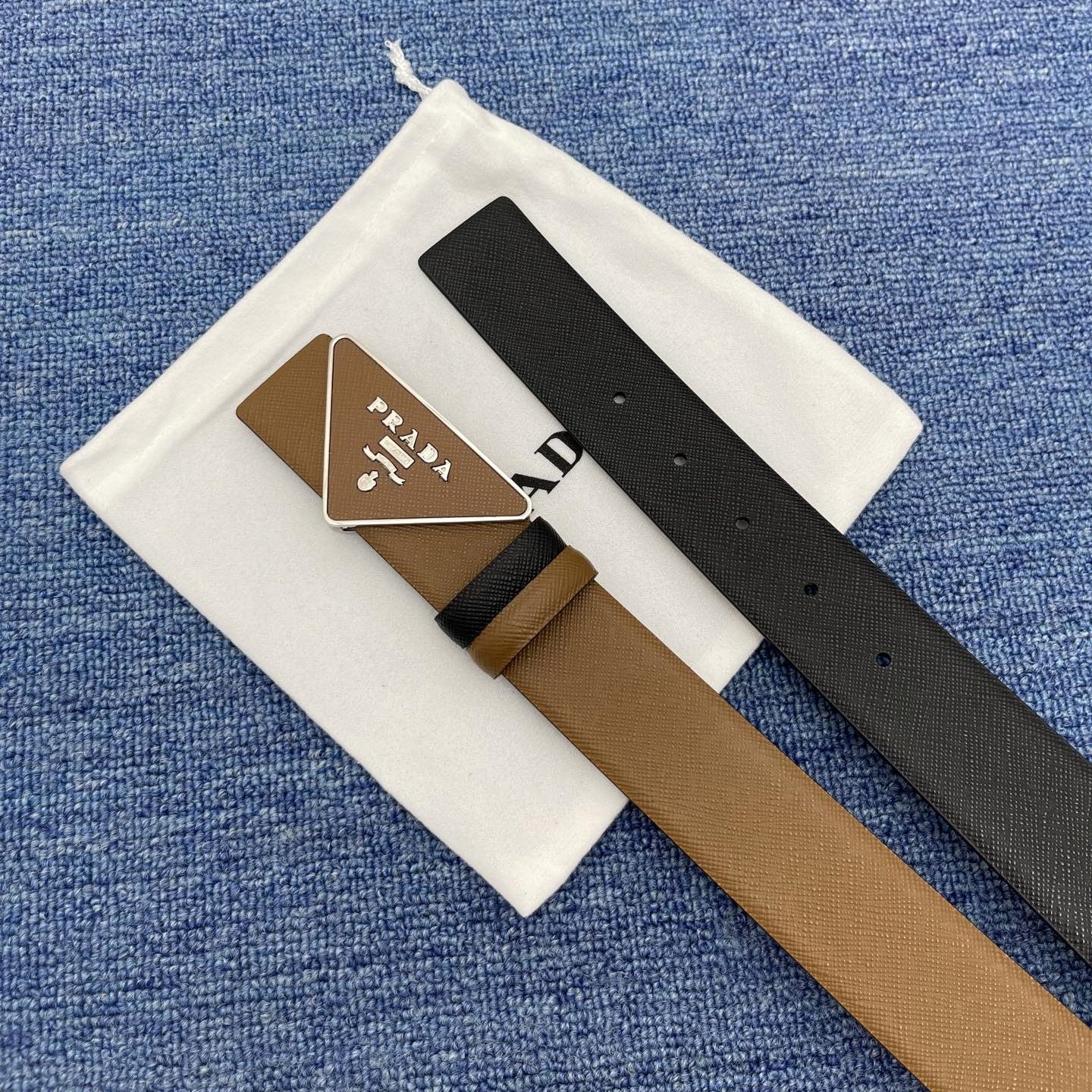 Prada leather belt