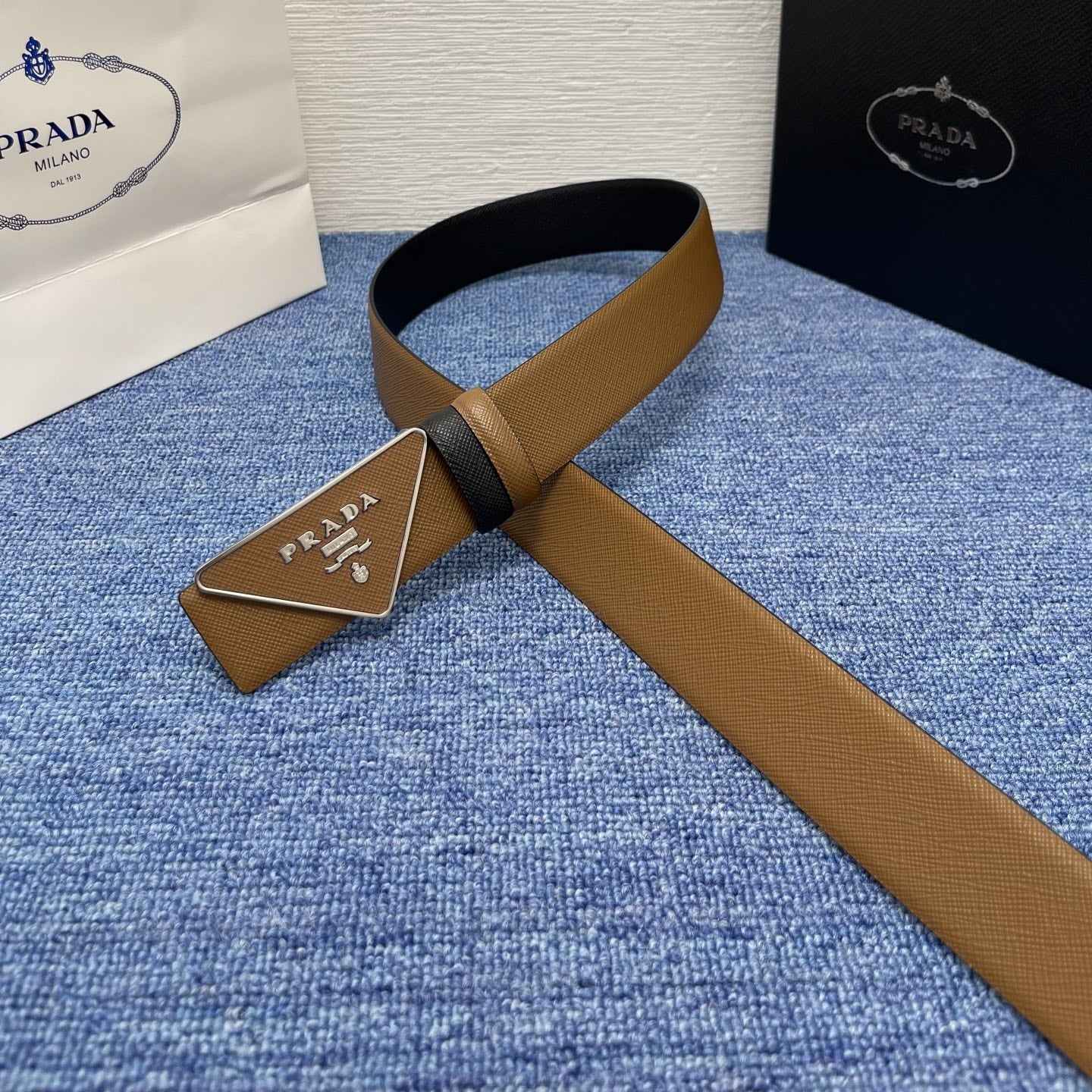 Prada leather belt