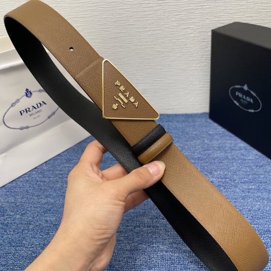 Prada leather belt