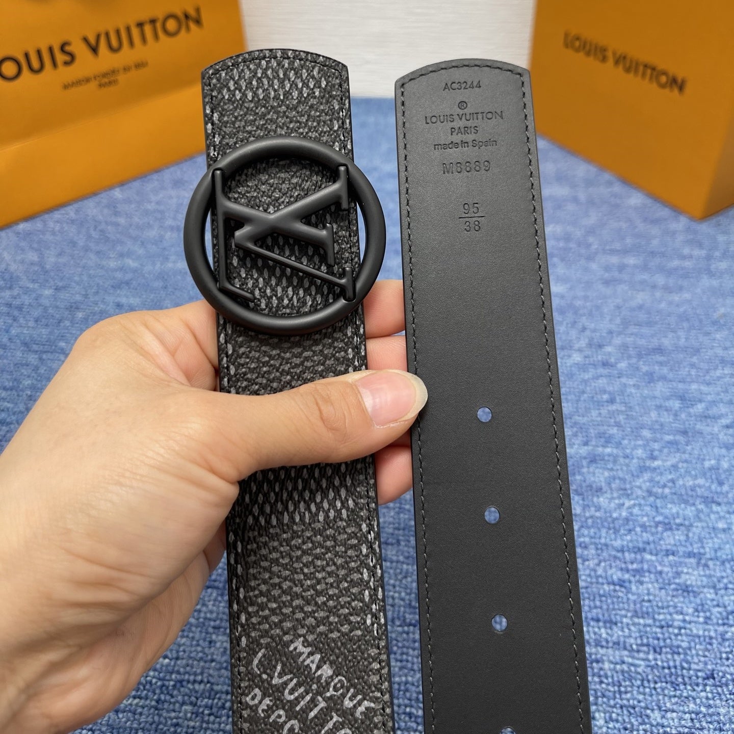 Prada leather belt