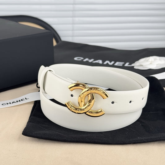 Chanel leather belt
