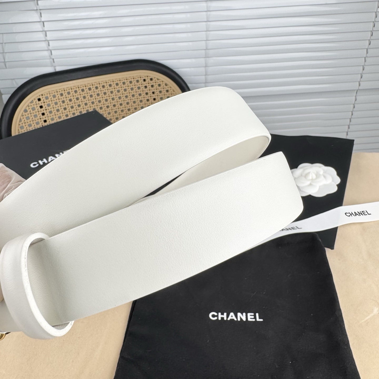 Chanel leather belt
