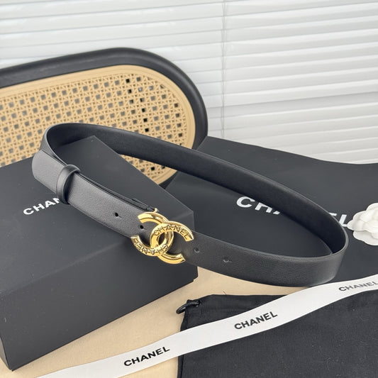 Chanel leather belt
