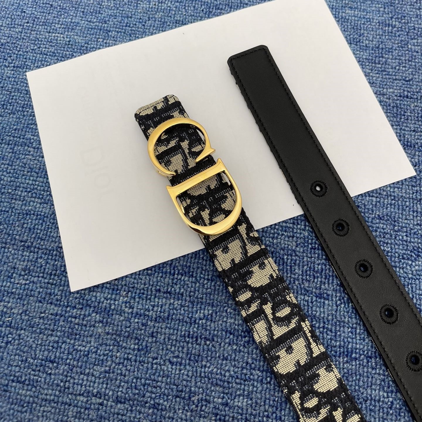 Dior leather belt