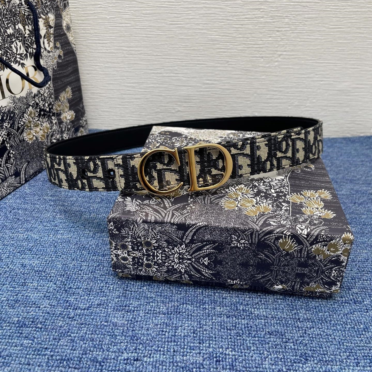 Dior leather belt