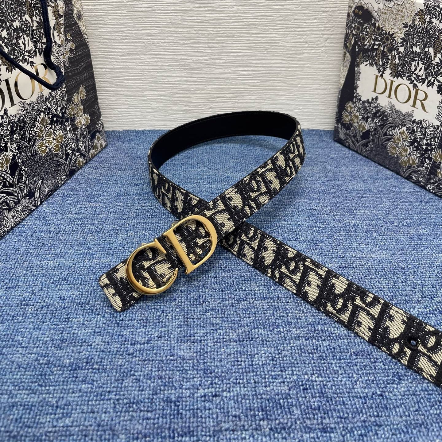 Dior leather belt